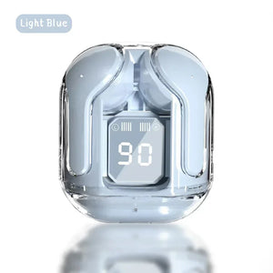 Original Wireless Bluetooth Earphone Transparent HIFI Headphones LED Power Digital Display Stereo Sound Earphones for Xiaomi