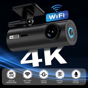 LF10 Front 4K Dashcam Loop Recording 3840*2160P Auto Overwriting Car Video Recorders Time Overprint Video Playback Dash Cams DVR