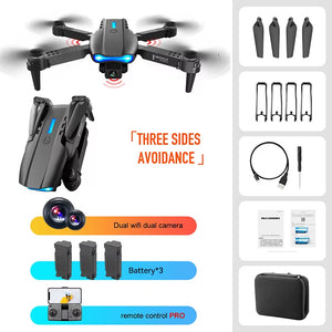 Best-Selling Drone E99 Folding Drones Con Cámara Professional HD Dual Aerial Photography Four-Axis Flight Remote Control Drones
