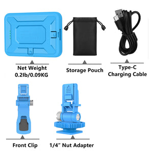 LED Selfie Light 60 High Power Rechargeable Clip Fill Video Light for Phone Ipad with Front & Back Clip Adjusted 3 Light Modes