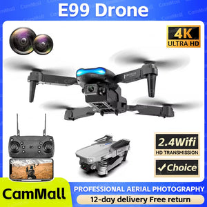 Best-Selling Drone E99 Folding Drones Con Cámara Professional HD Dual Aerial Photography Four-Axis Flight Remote Control Drones