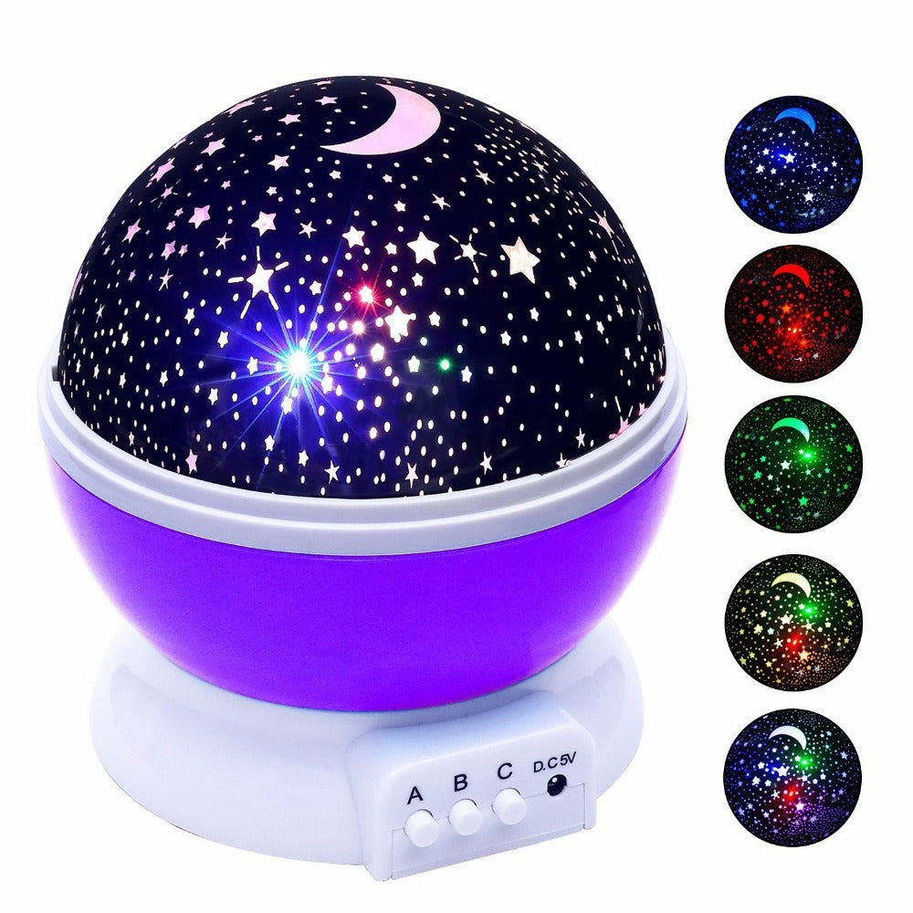 Rotate Romantic Sky Projector Night Light for Bedroom