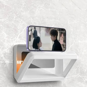 Wall Mounted Waterproof Phone Holder Cell Phone Storage Box Can Touched Shower Smartphone for Iphone 16 15 Samusng Xiaomi Stand