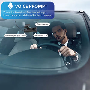 LF10 Front 4K Dashcam Loop Recording 3840*2160P Auto Overwriting Car Video Recorders Time Overprint Video Playback Dash Cams DVR