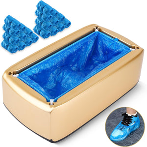 2025 Upgraded Shoe Cover Dispenser Automatic Machine with 200Pcs Disposable Covers and Fits Most Shoes Size, Ideal Indoor Use for Home, Office, Hospital, Factory, Laboratory