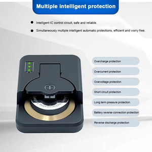 Button Battery Charger with LED Indicator Portable Charger Universal for LIR2016 LIR2025 LIR2032 Accessories