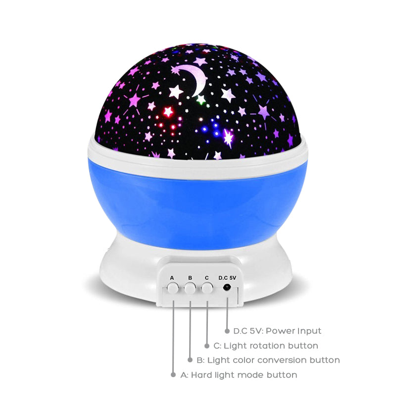 Rotate Romantic Sky Projector Night Light for Bedroom