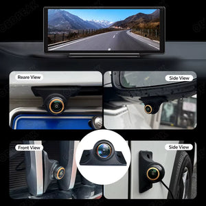 AHD 1080P Front Side Rear View Camera Night Vision 170° Golden Fisheye Lens Car Reverse Backup Cam for Dash Cam