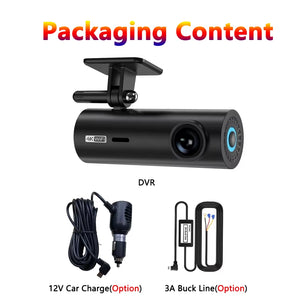 LF10 Front 4K Dashcam Loop Recording 3840*2160P Auto Overwriting Car Video Recorders Time Overprint Video Playback Dash Cams DVR