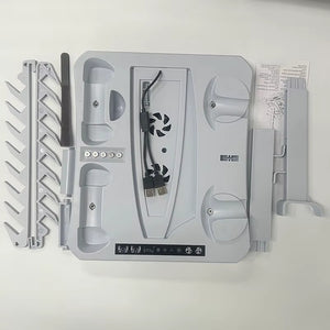 For PS VR2 Handle Charger Dock PS5 Multi-Function Cooling Station Stand Base for PS5 Host Game Disc CD VR Helmet Storage Holder