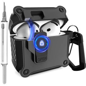 Security Lock Cover for Airpods 4Th Gen (2024) Case for Airpods 4 with Active Noise 2024 New Case Shockproof Cover Airpod4 Funda