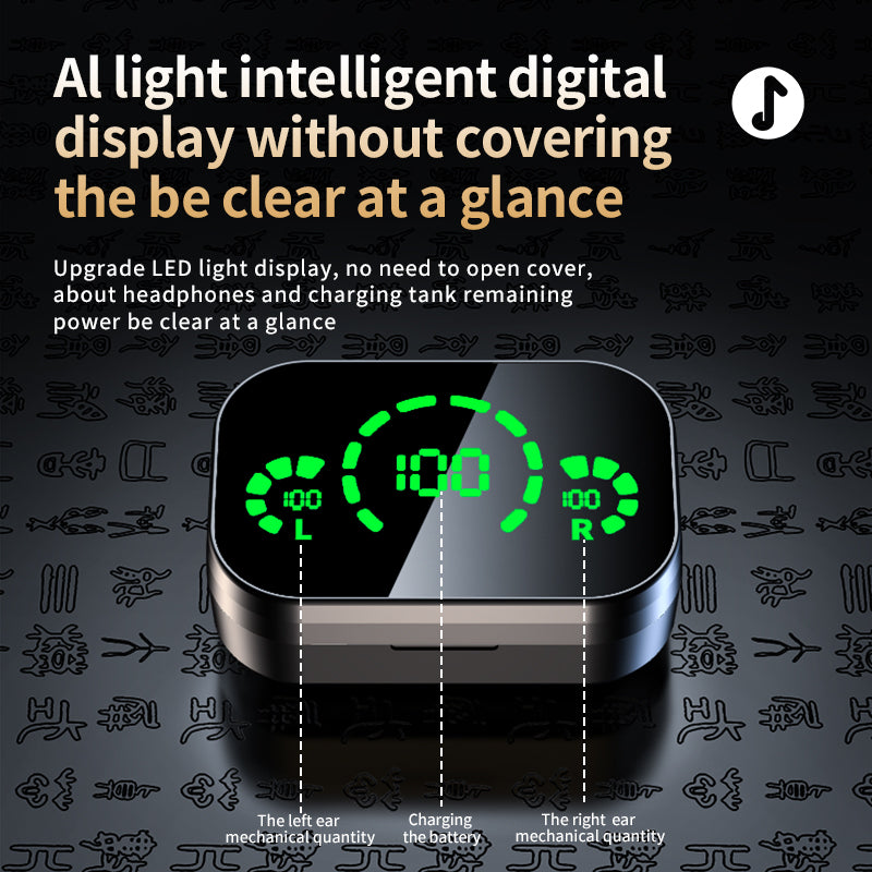 Bluetooth Earbuds with Smart Display