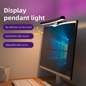 USB Stepless Dimming Screen Hanging Light Curved Screen Monitor Light RGB Background Atmosphere Desk Lamp Monitor Light Bar