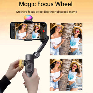Smart XE Kit Gimbal Stabilizer for Smartphone Iphone Video Recording Magnetic Fill Light 3-Axis Foldable Android Gimble