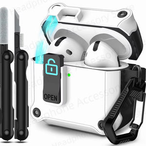 Security Lock Cover for Airpods 4Th Gen (2024) Case for Airpods 4 with Active Noise 2024 New Case Shockproof Cover Airpod4 Funda