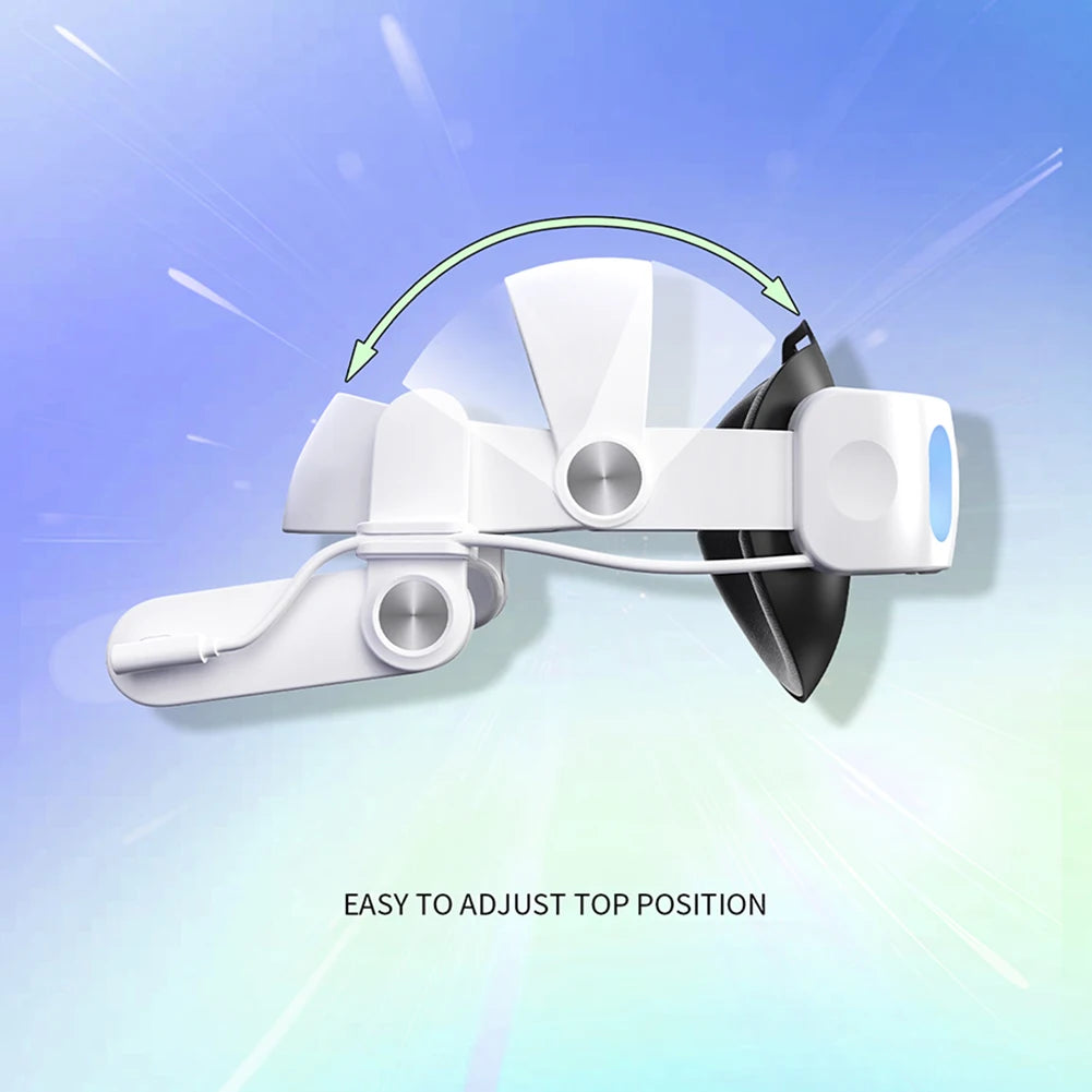 10000Mah Comfort Head Strap  VR Headsets Adjustable VR/AR Straps Facial Stress Reducing Elite Strap Replacement