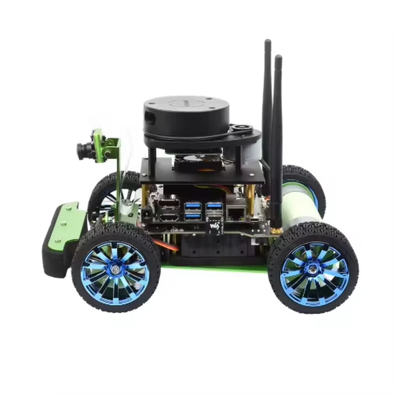 Jetracer ROS AI Kit Dual Controllers AI Robot Lidar Mapping Operated Robot Donkeycar Intelligence Toy Jetson Nano AI RC Car Race