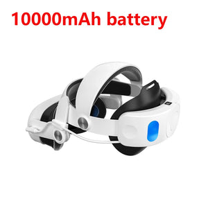 10000Mah Comfort Head Strap  VR Headsets Adjustable VR/AR Straps Facial Stress Reducing Elite Strap Replacement