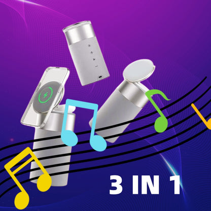 3-in-1 Wireless Charger Bluetooth Speaker Touch Lamp