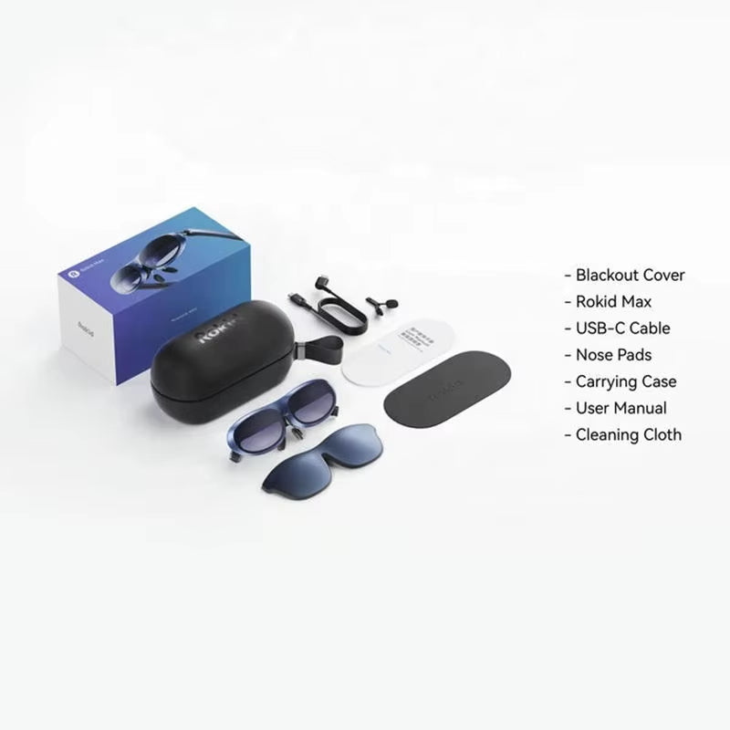 Metaverse Rokid Max Ar Smart Glasses 4K Video Vr / Ar Glasses & Devices Augmented Reality Rokid Ar Glasses for Phone