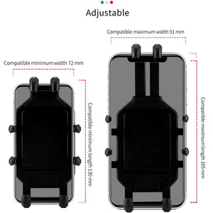 Motorcycle Wireless Charging Phone Holder Cradle 3.0 Quick Charger GPS Moto Support Cellphone Handlebar Mount for 4-7 Inch Phone