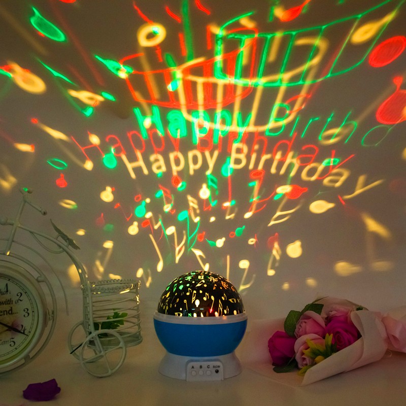 Rotate Romantic Sky Projector Night Light for Bedroom