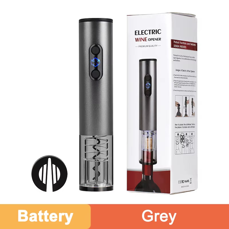 Electric Wine Bottle Opener Automatic Wine Opener Rechargeable Electric Corkscrew with Foil Cutter for Party Bar Wine Lover Gift