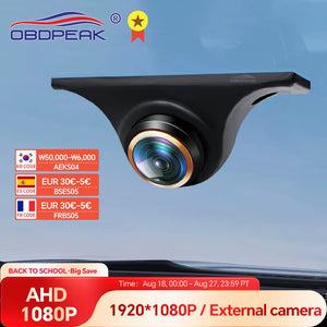 AHD 1080P Front Side Rear View Camera Night Vision 170° Golden Fisheye Lens Car Reverse Backup Cam for  Dash Cam