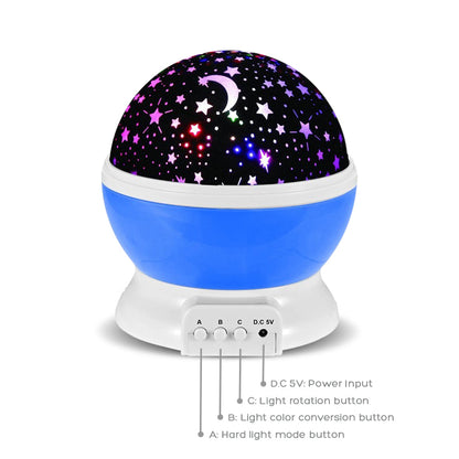 Rotate Romantic Sky Projector Night Light for Bedroom