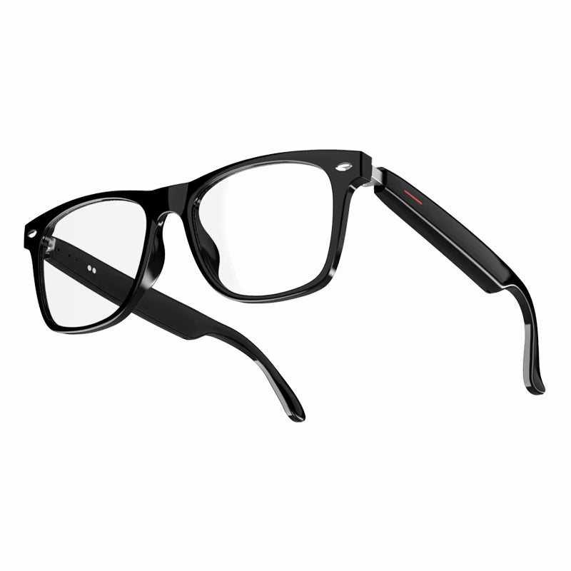 2 in 1 Smart Glasses Headset, Bluetooth Audio Call AI Voice Noise Reduction Music Eyewear Waterproof Speaker Mics Calls Eyeglass