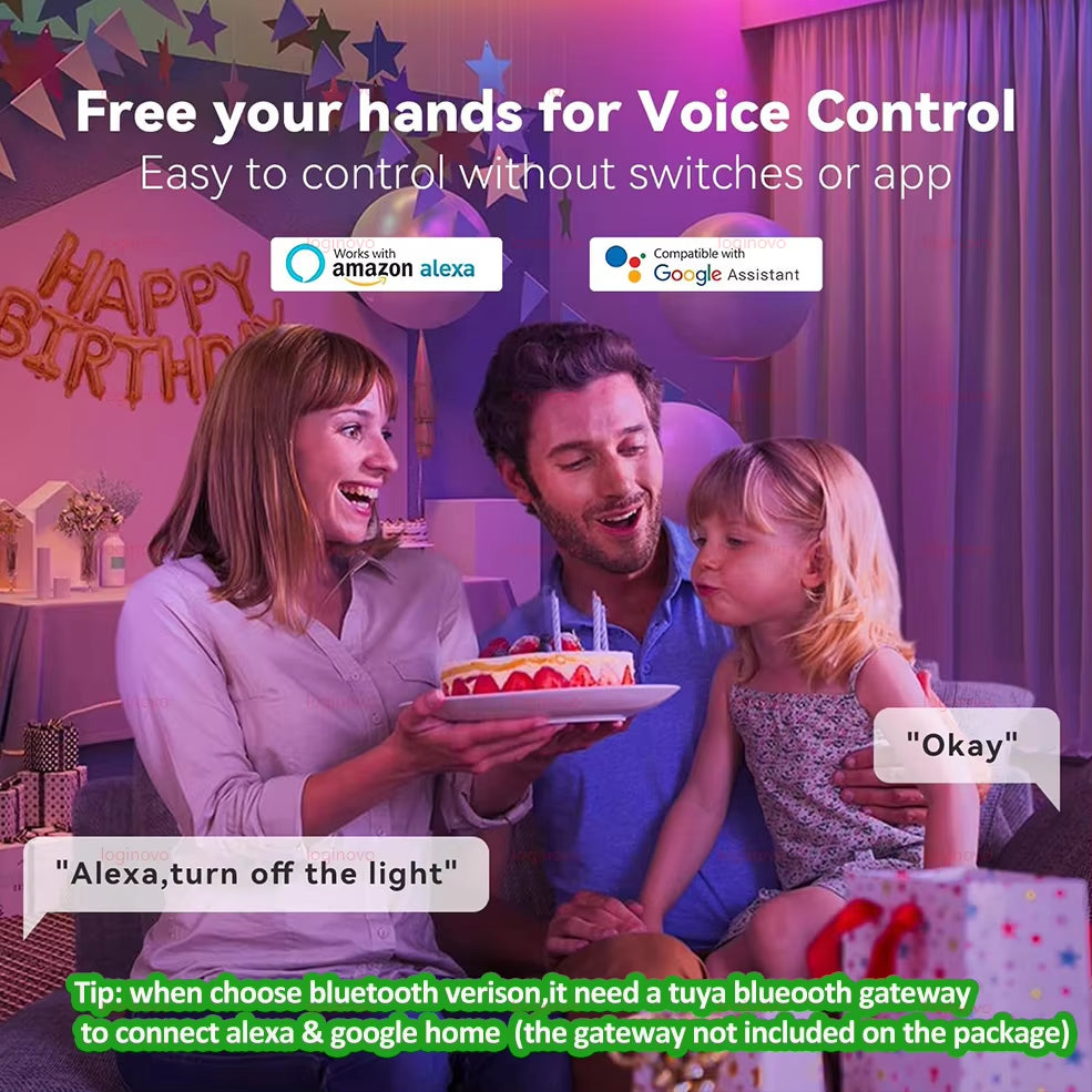 Tuya Smart LED Light Bulbs 220V 110V 15W 20W Bluetooth/Wifi E27 Alexa LED Lamp RGB Smart Life APP Google Assisatnt Voice Control