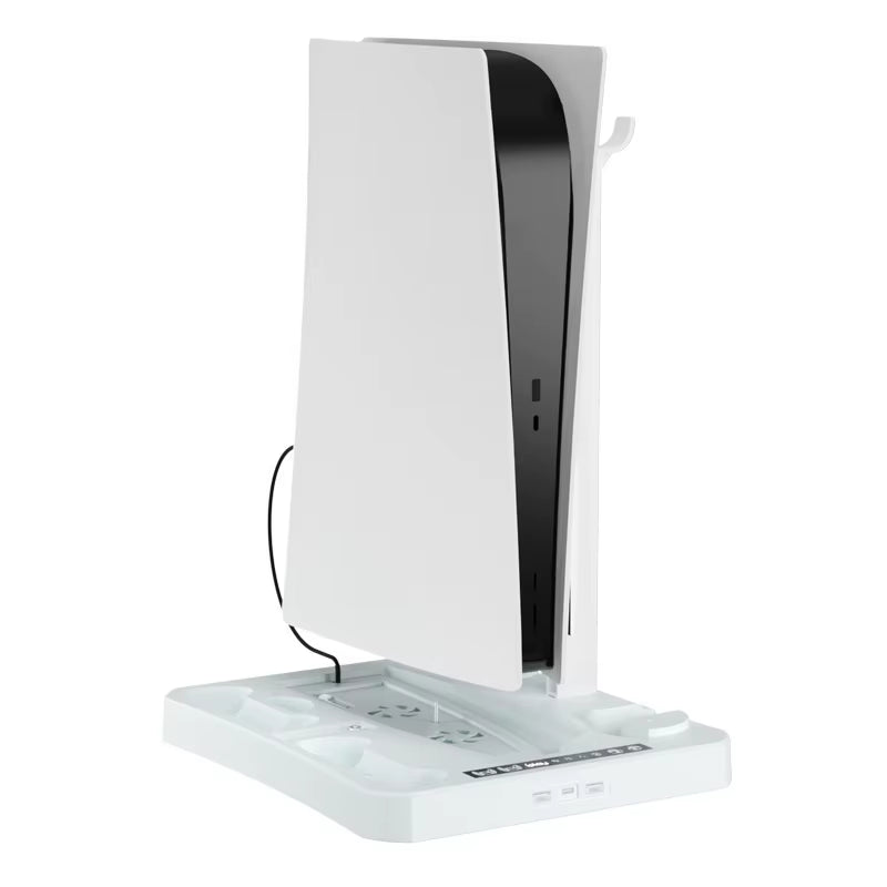 For PS VR2 Handle Charger Dock PS5 Multi-Function Cooling Station Stand Base for PS5 Host Game Disc CD VR Helmet Storage Holder