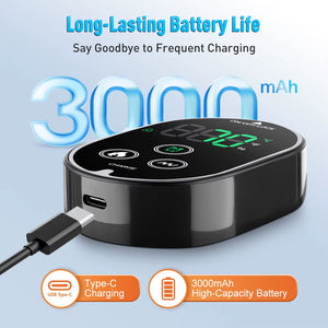 New Electric 3-In-1 Ankle Calf Foot Vibration Massager 6 Levels Hot Compress Massage Ankle Brace Plantar Fascia Leg Muscle Relax