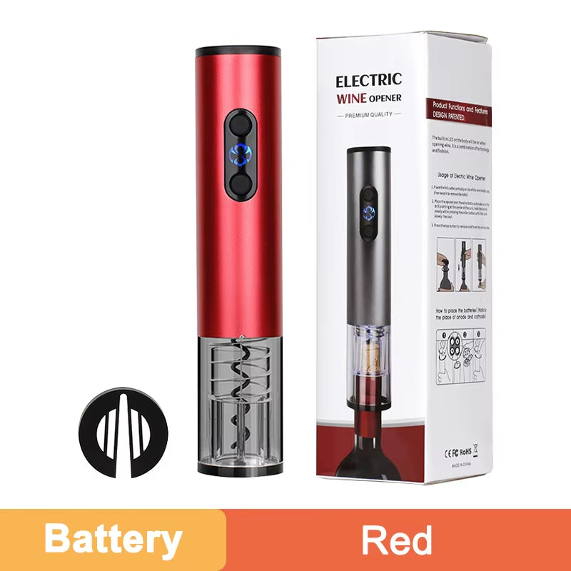 Electric Wine Bottle Opener Automatic Wine Opener Rechargeable Electric Corkscrew with Foil Cutter for Party Bar Wine Lover Gift