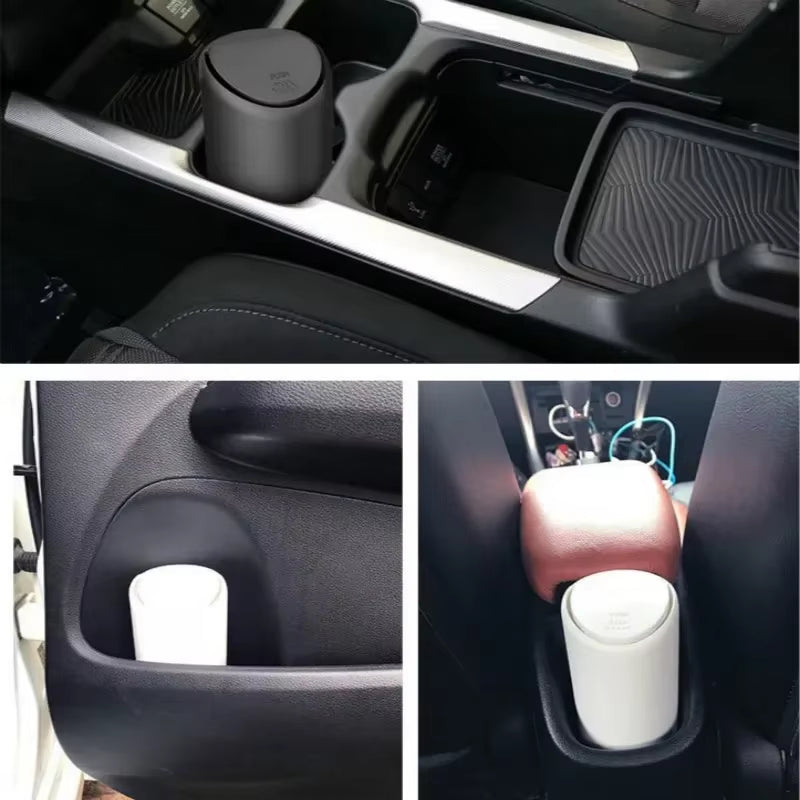 1PC Auto Car Garbage Can Car Trash Can Silicone Garbage Dust Case Holder Rubbish Bin Auto Organizer Storage Box Car Accesories
