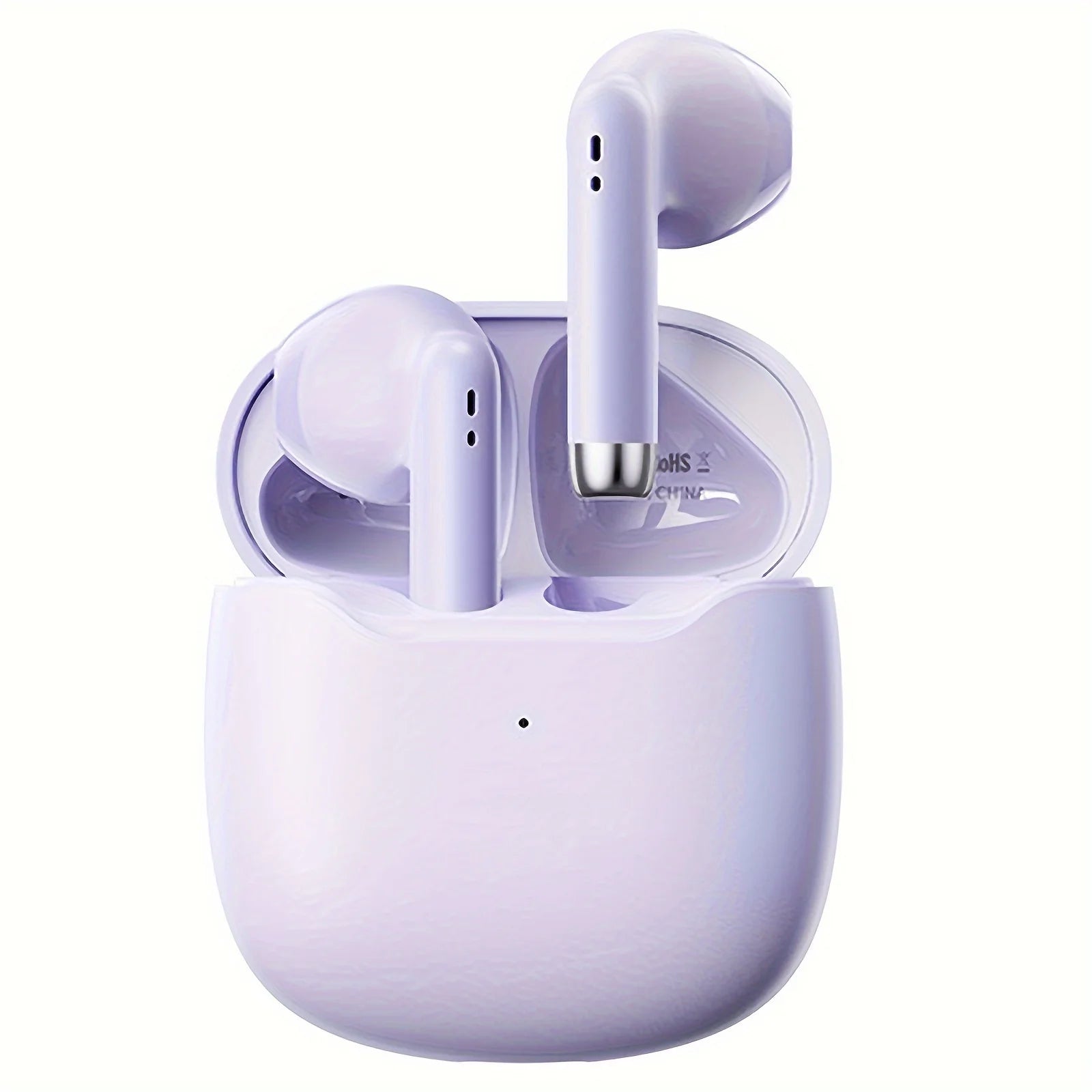 True Wireless Earbuds Purple in Ear Headphone with Charging Case Wireless Earbud Earbuds with Microphone for Work