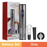 Electric Wine Bottle Opener Automatic Wine Opener Rechargeable Electric Corkscrew with Foil Cutter for Party Bar Wine Lover Gift