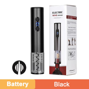 Electric Wine Bottle Opener Automatic Wine Opener Rechargeable Electric Corkscrew with Foil Cutter for Party Bar Wine Lover Gift