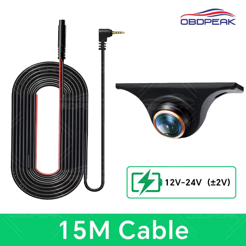 AHD 1080P Front Side Rear View Camera Night Vision 170° Golden Fisheye Lens Car Reverse Backup Cam for  Dash Cam