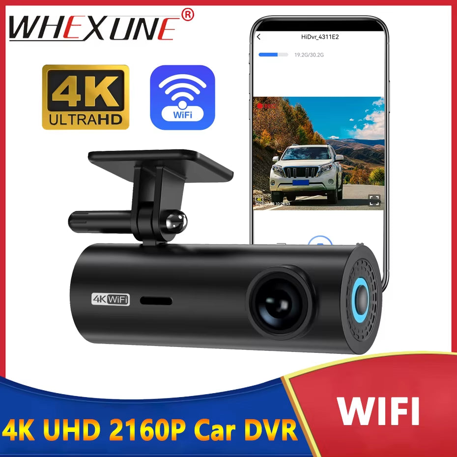 LF10 Front 4K Dashcam Loop Recording 3840*2160P Auto Overwriting Car Video Recorders Time Overprint Video Playback Dash Cams DVR