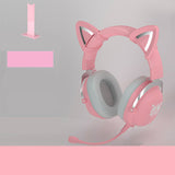 Head-Mounted Gaming Gaming Cute Girls Wired Computer Headset