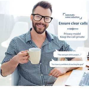 2 in 1 Smart Glasses Headset, Bluetooth Audio Call AI Voice Noise Reduction Music Eyewear Waterproof Speaker Mics Calls Eyeglass