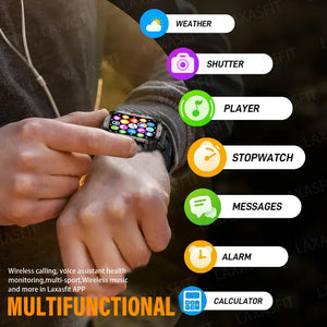 Smart Watch Bluetooth Voice Call Smart Watch with LED Flashlight Health Monitor Outdoor Sports Smart Watch