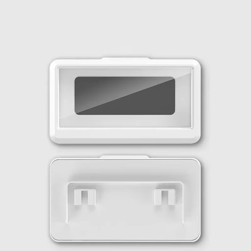 Wall Mounted Waterproof Phone Holder Cell Phone Storage Box Can Touched Shower Smartphone for Iphone 16 15 Samusng Xiaomi Stand