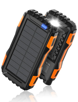 Portable Power Bank for Outdoor Activities Solar Charger, Power Bank, Portable Charger Power Bank External Battery Pack 5V3.1A Q